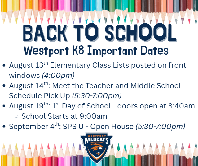  Important Dates!